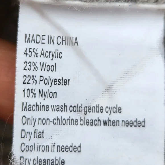 PRANA Womens Shelby Poncho Sweater Small Gray Wool Cable Knit Boho Fringe Top - Picture 6 of 10